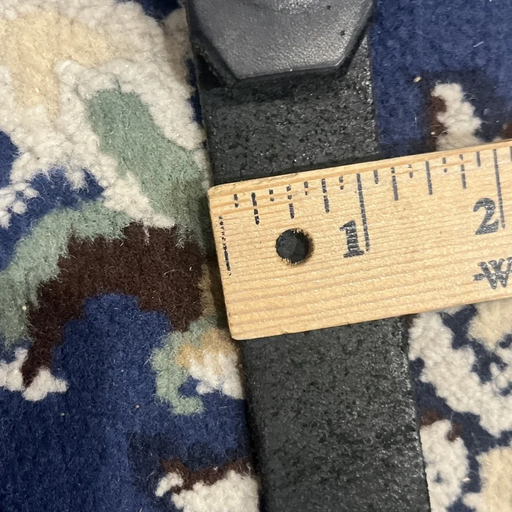 Deerfield Leather Black Belt Size 40 Hand Made in New Hampshire 1.25